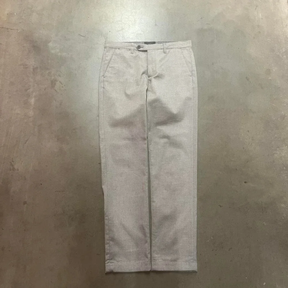 Tedd baker London men's grey suit pants chino preppy 32r